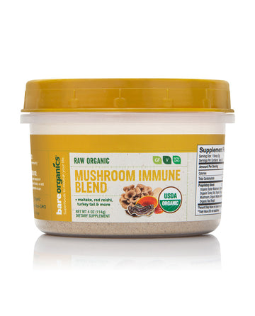 BareOrganics Mushroom immune blend powder 114g