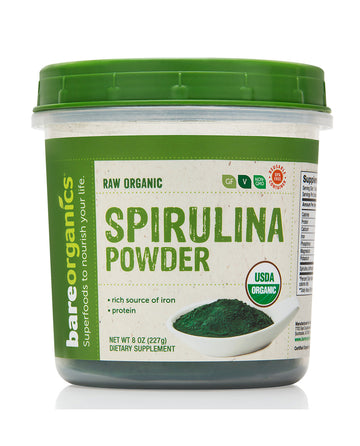 BareOrganics Spirulina powder 227g
