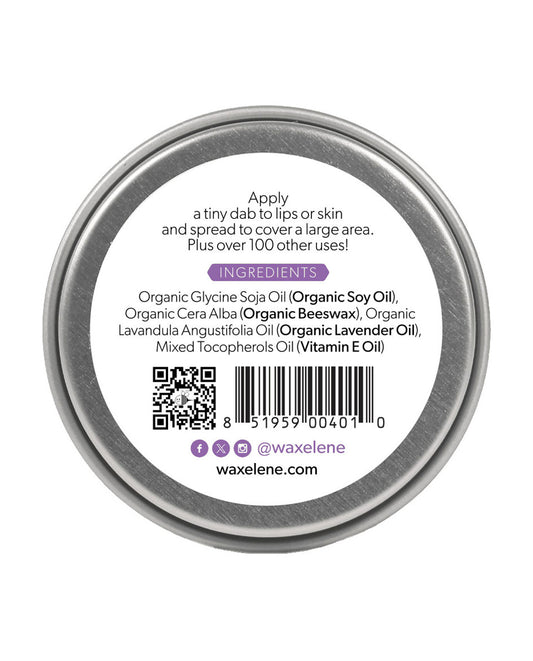 Waxelene aerated lip balm lavender 20g