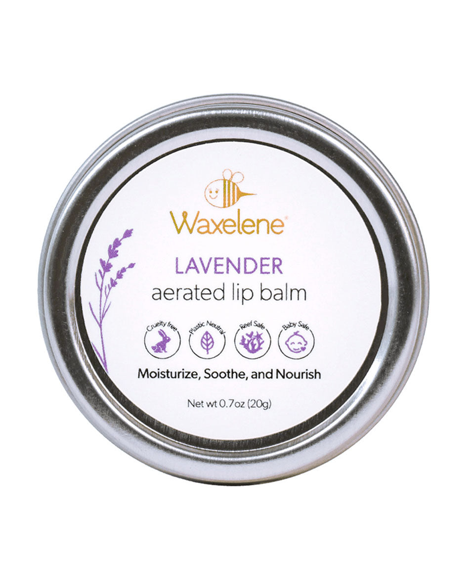 Waxelene aerated lip balm lavender 20g