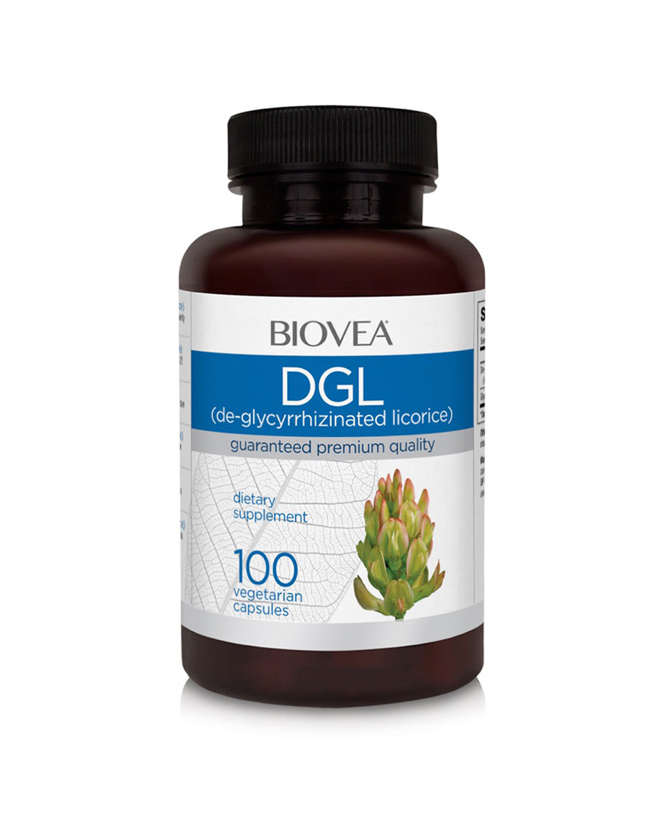 Biovea DGL de-glycyrrhizinated licorice 100 vegetarian capsules