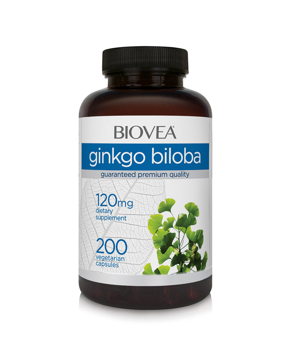 Biovea Ginkgo biloba 120mg 200 vegetarian capsules