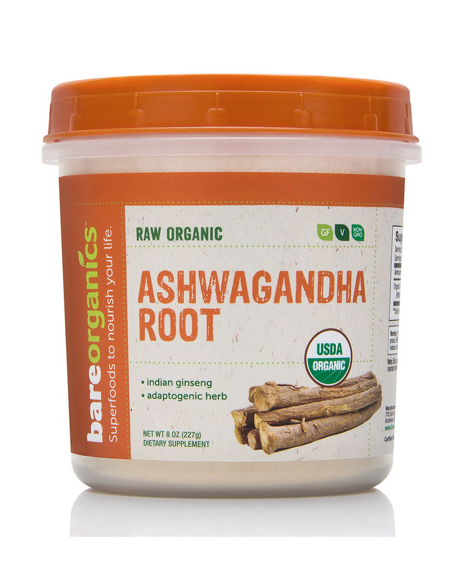 BareOrganics Ashwagandha root powder 227g