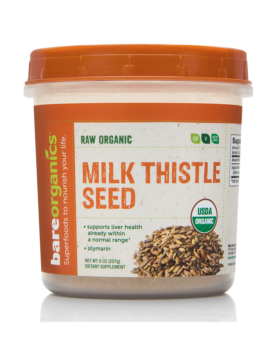 BareOrganics Milk thistle seed powder 227g
