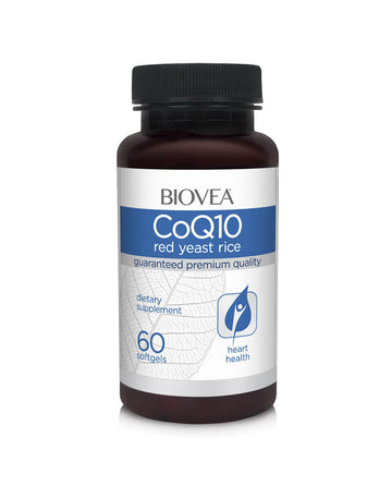 Biovea CoQ10 60mg & red yeast rice 60 softgels