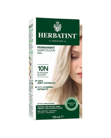 Herbatint permanent haircolor gel 10N Platinum Blonde 135ml