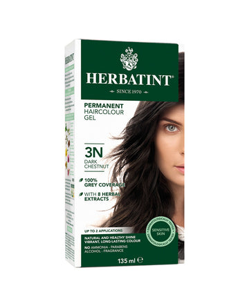 Herbatint permanent haircolor gel 3N Dark Chestnut 135ml