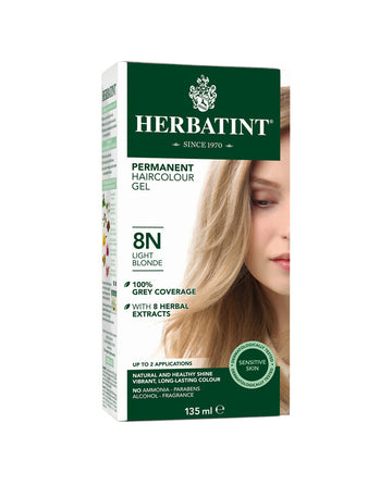 Herbatint permanent haircolor gel 8N Light Blonde 135ml
