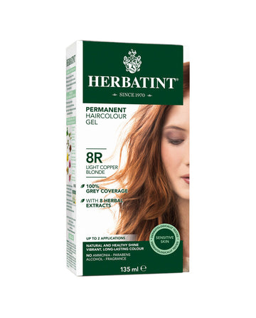 Herbatint permanent haircolor gel 8R Light Copper Blonde 135ml
